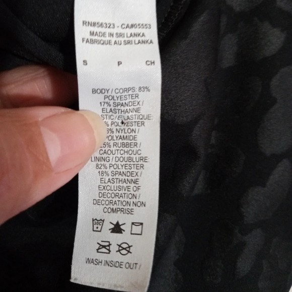 Nike swoosh black and gray animal print racerback sports bra women's size small - Picture 3 of 5